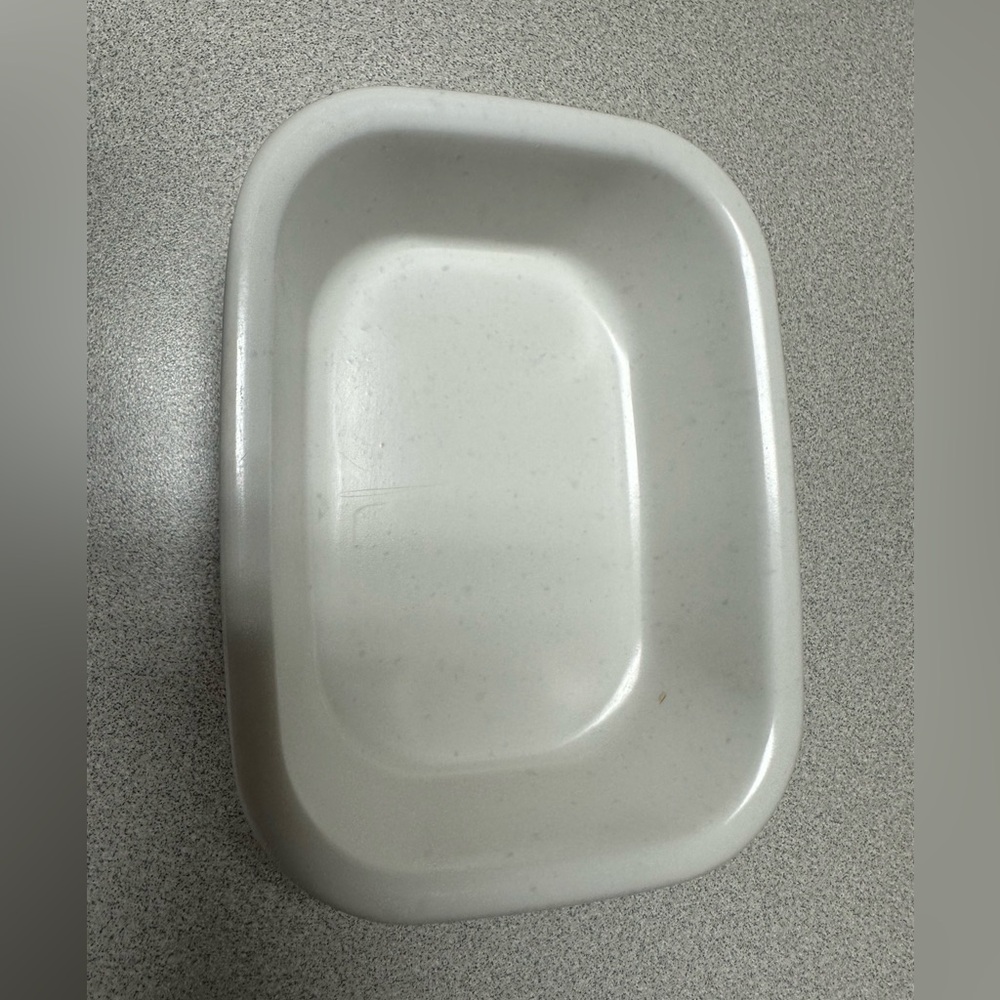 Vintage Therma Tray Melamine Dishes White Rectangle 5x3.75 Set of 12 Small Trays